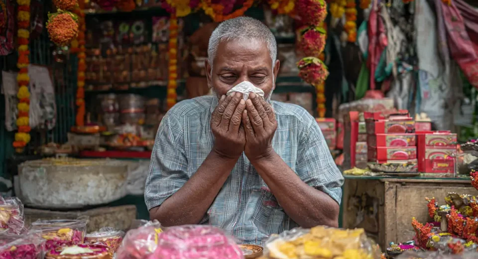 दिवाली पर प्रदूषण बन सकता है सांस के मरीज़ों के लिए आफत, पटाखों के धुएं और घर की सफ़ाई से रहें सतर्क दिवाली पर प्रदूषण बन सकता है सांस के मरीज़ों के लिए आफत, पटाखों के धुएं और घर की सफ़ाई से रहें सतर्क