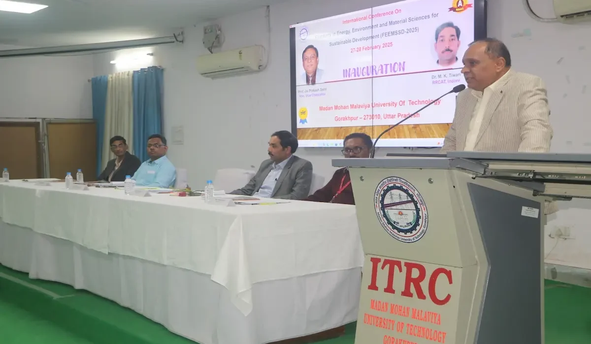स्नान और अन्य उपयोगों के लिए उपयुक्त है महाकुंभ का जल: डॉ. तिवारी एमएमएमयूटी में ऊर्जा, पर्यावरण और सामग्री विज्ञान पर अंतर्राष्ट्रीय सम्मेलन