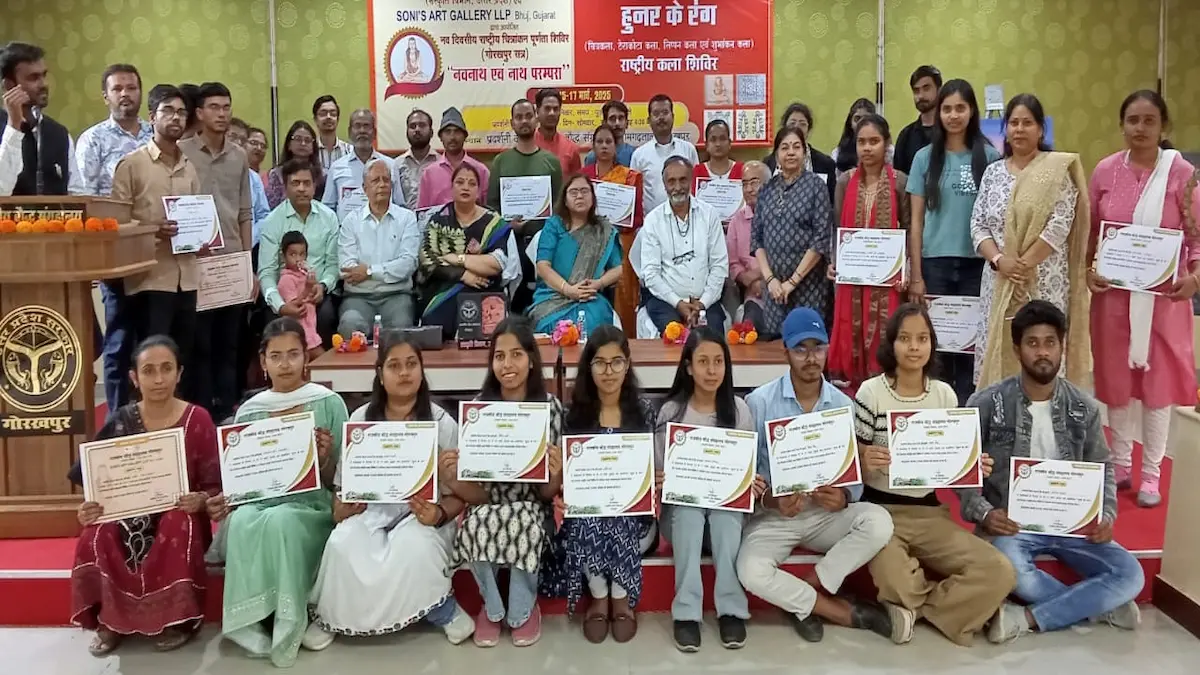 कलाकारों के हुनर से सजे नाथ पंथ की विरासत के रंग! राजकीय बौद्ध संग्रहालय गोरखपुर हुनर के रंग कार्यक्रम
