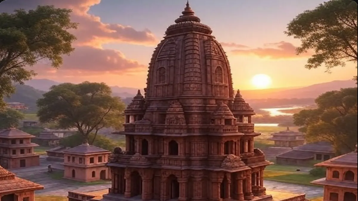 प्राचीन गोरखपुर की तस्वीर (ग्रोक से बनाई गई तस्वीर)