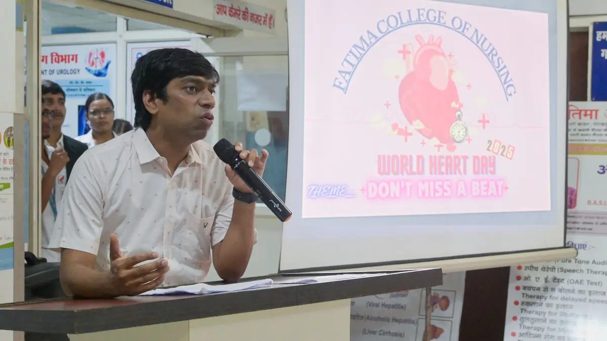 फातिमा कॉलेज ऑफ़ नर्सिंग में ‘विश्व हृदय दिवस’ पर कार्डियोलॉजिस्ट ने दिए स्वस्थ रहने के मंत्र