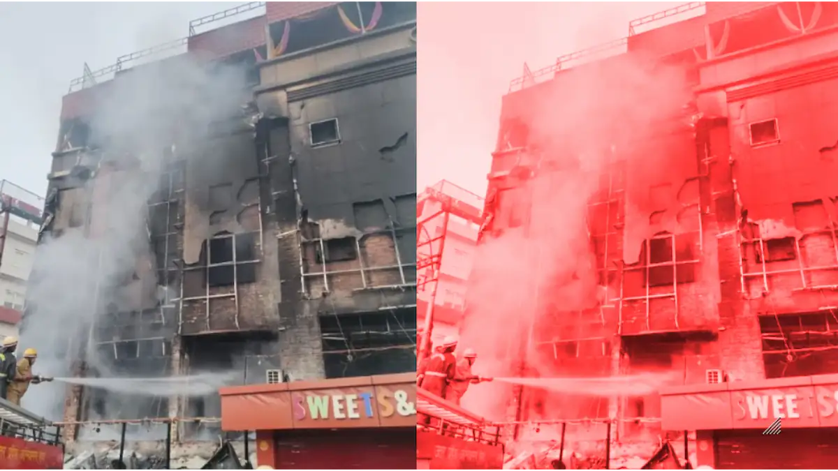 रामगढ़ताल इलाके में रविवार सुबह तीन मंजिला रेस्टोरेंट में लगी आग, बाथरूम में दम घुटने से कर्मचारी की मौत