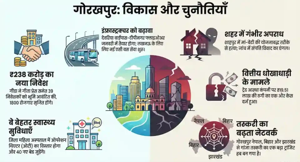 गोरखपुर समाचार: आज की प्रमुख सुर्खियां-एक नजर में जानें गोरखपुर शहर की हर खबर गोरखपुर समाचार: आज की प्रमुख सुर्खियां-एक नजर में जानें गोरखपुर शहर की हर खबर