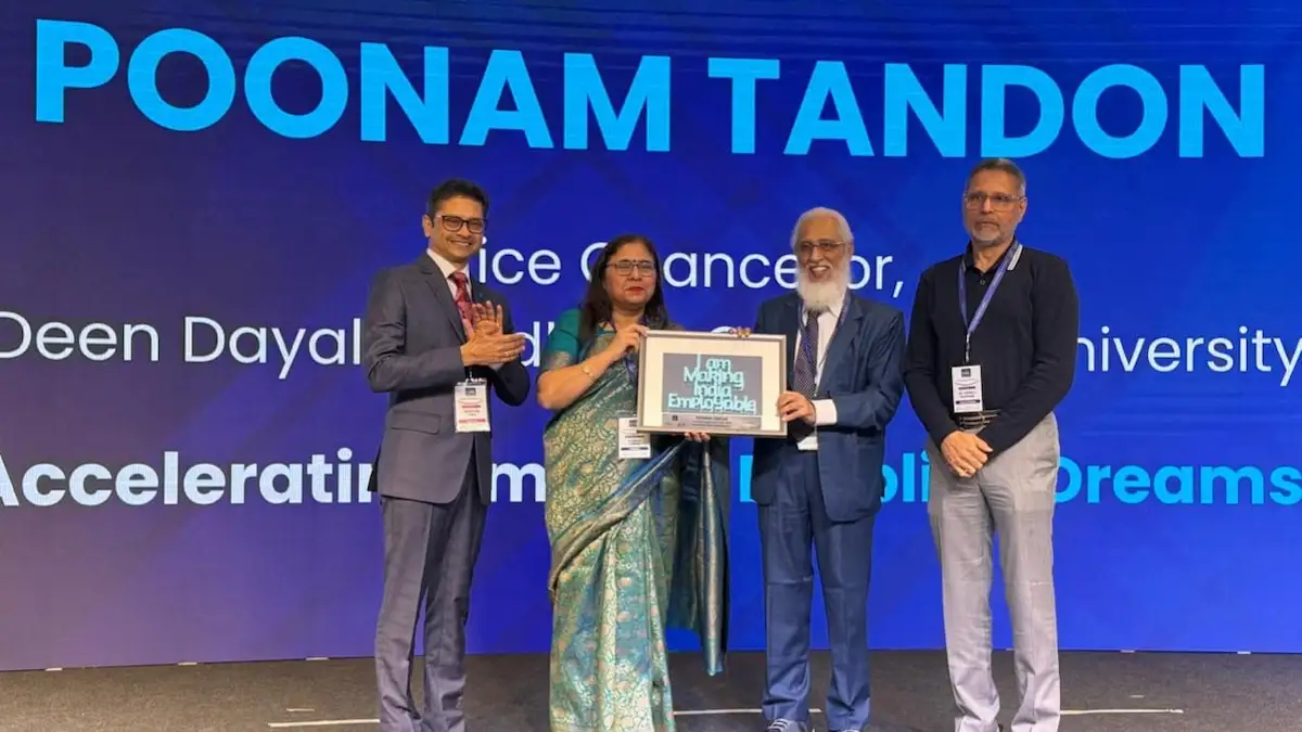 दीनदयाल उपाध्याय गोरखपुर विश्वविद्यालय की कुलपति प्रो. पूनम टंडन को मिला ‘वाइस चांसलर ऑफ द ईयर’ पुरस्कार